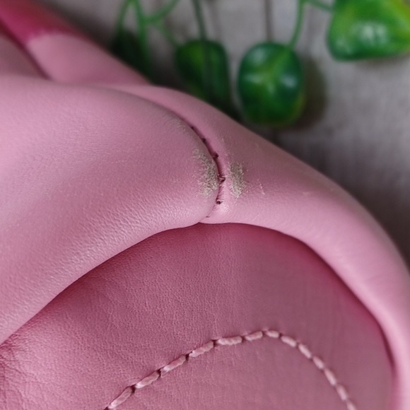 Coach F13357 Rugby Stripe Pink Leather Bucket Bag - Picture 5 of 12